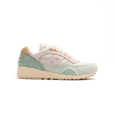 pink and green saucony women's shadow 6000 sneakers with tan sole