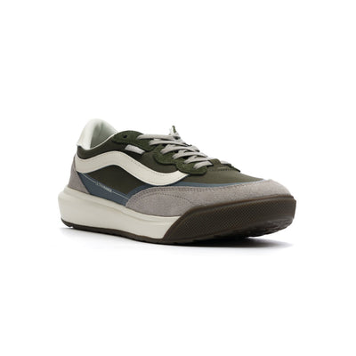 grey, blue and olive vans mte ultrarange 2.0 se with off white stripe and sole