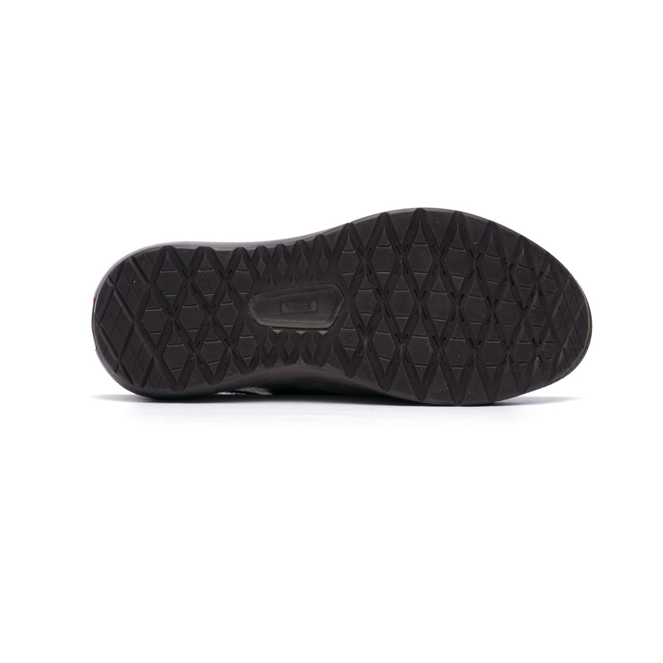 Green and brown vans ultrarange mte men's sneaker on a white background