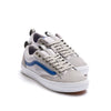 grey vans men's old skool 36+ with blue sidestripe and white sole