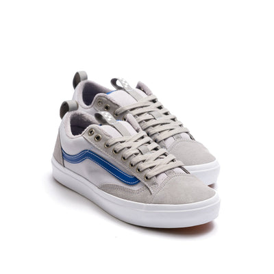 grey vans men's old skool 36+ with blue sidestripe and white sole