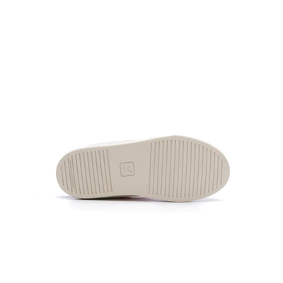 navy blue and white veja kids small v-10 leather shoe with red V and white sole and velcro straps