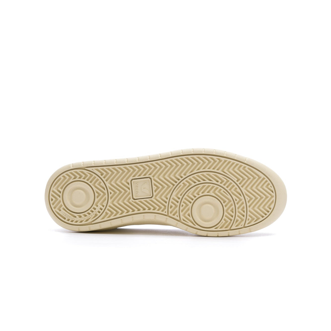 white veja men's urca cwl with off white V, off white sole and green back detail