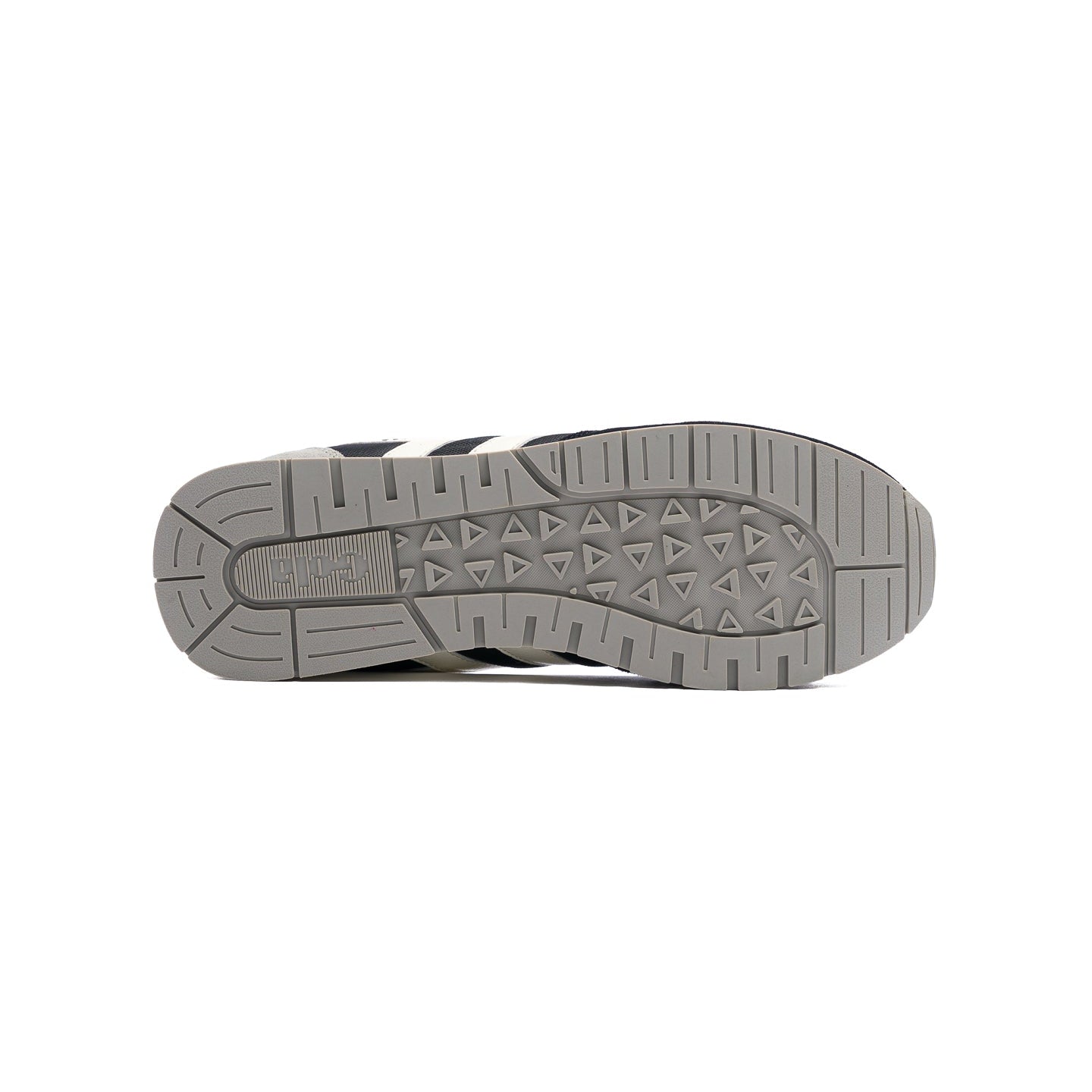 black gola women's daytona sneaker with white side stripes and light blue details