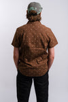 brown brixton short sleeve button-up