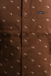 brown brixton short sleeve button-up