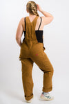 brown dickies women's bib overalls