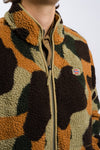 camo dickies men's fleece zip-up jacket