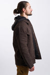 dark brown dickies quilted woven duck jacket