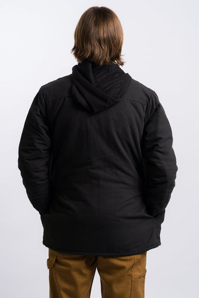 black dickies hooded men's utility jacket