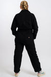 black corduroy dickies women's long sleeve coveralls