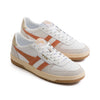 white women's gola shoe with orange stripe