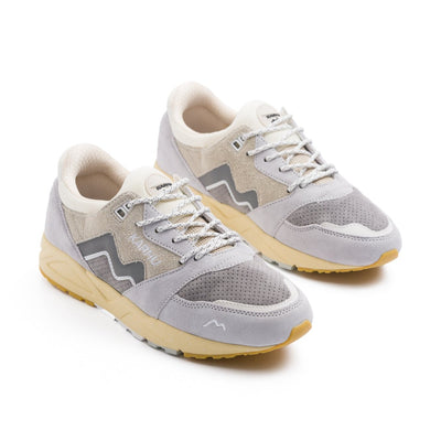 two tone grey karhu aria 95 with tan sole