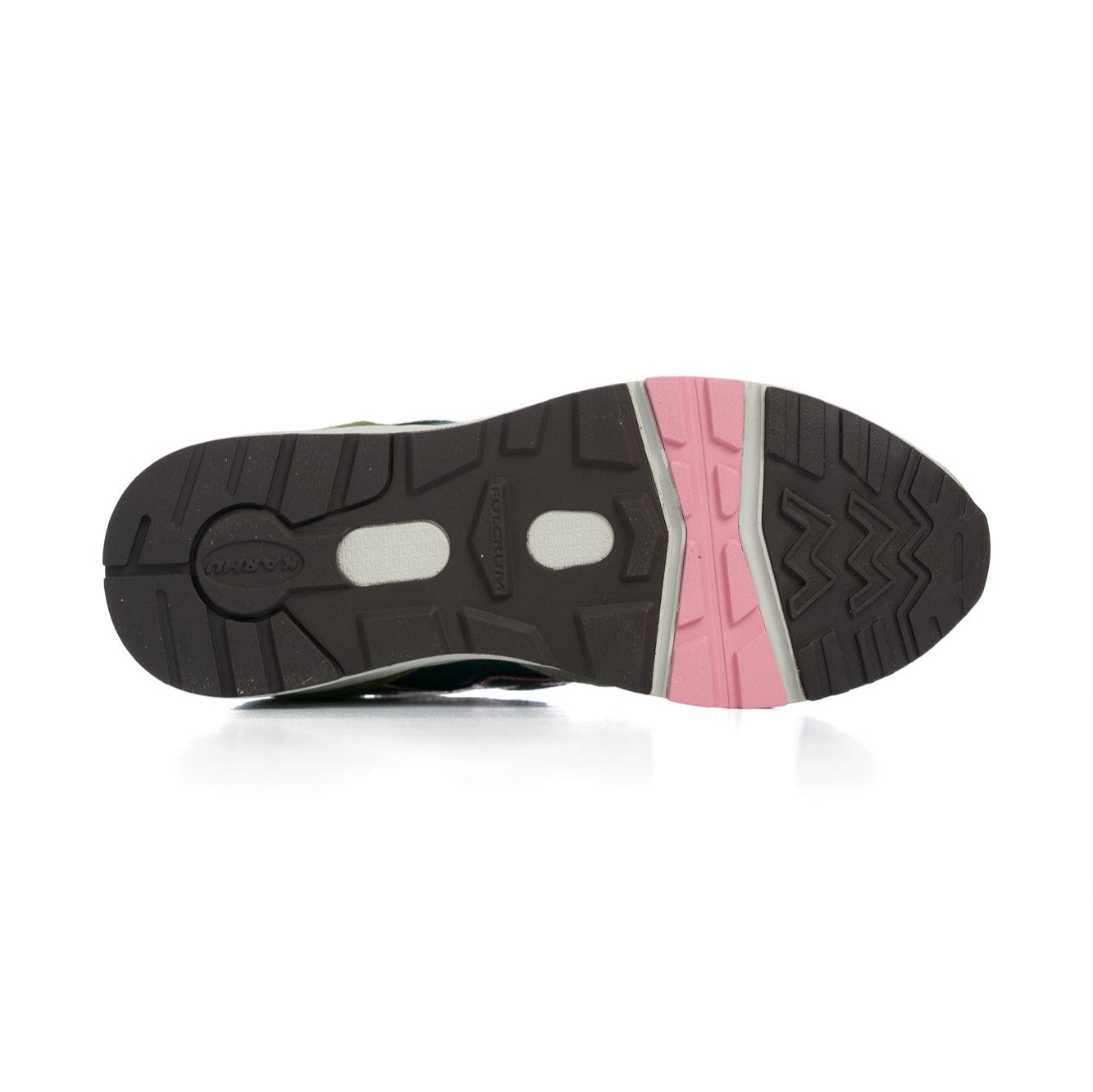 green karhu women's comfort shoe with pink details