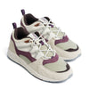 grey karhu men's shoe with maroon details