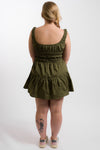 green sleeveless nia mini dress