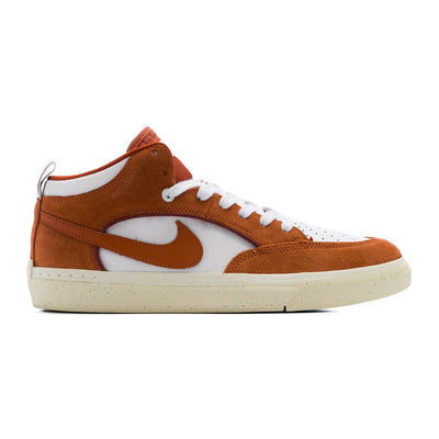 orange and white nike sb leo baker skate shoes