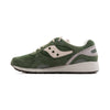 green men's saucony shadow 6000 with grey and cream details and an off white sole