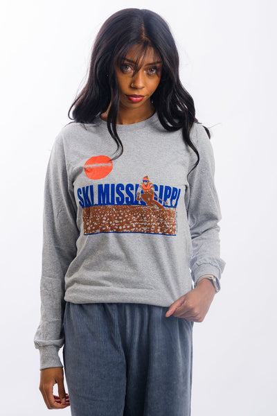 classic ski mississippi graphic tee in long sleeve and short sleeve