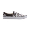 dark brown and white checkerboard vans men's shoes with white sole