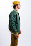 teal and green vans copley men's bomber jacket