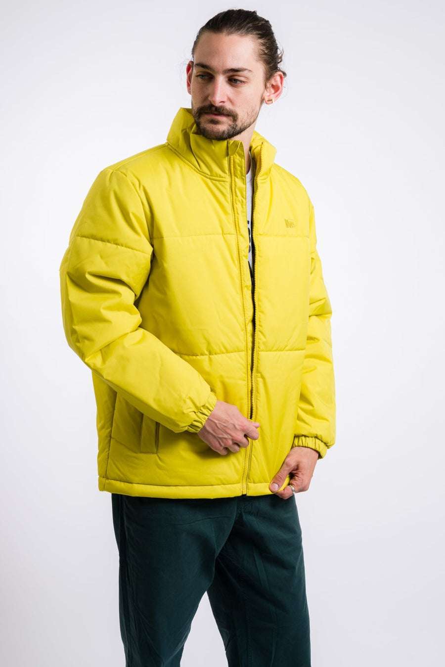 yellow vans men's puffer jacket