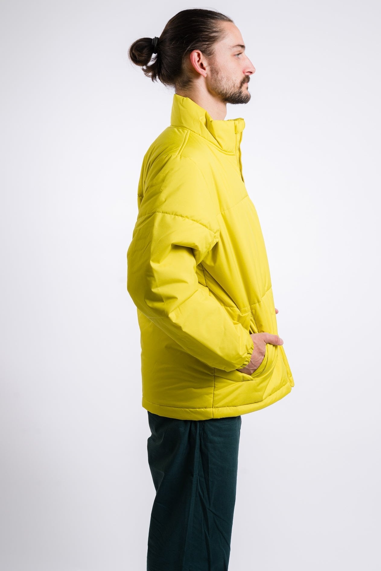 yellow vans men's puffer jacket