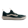 dark green men's vans mte ultrarange sneaker with off white sole