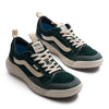 dark green men's vans mte ultrarange sneaker with off white sole