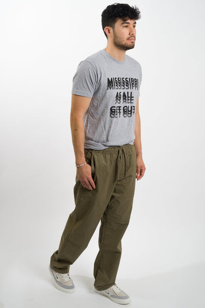 green vans men's range relaxed elastic waist pants