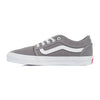 grey vans chukka men's sake shoes with white sidestripe and white sole