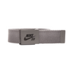 grey nike sb solid web belt by spirit leatherworks