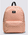 orange and white vans checkerboard backpack