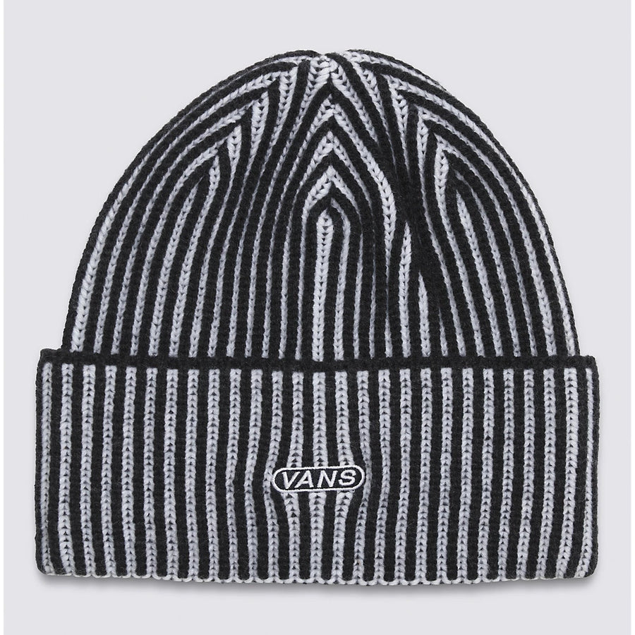 black and white striped vans beanie cap