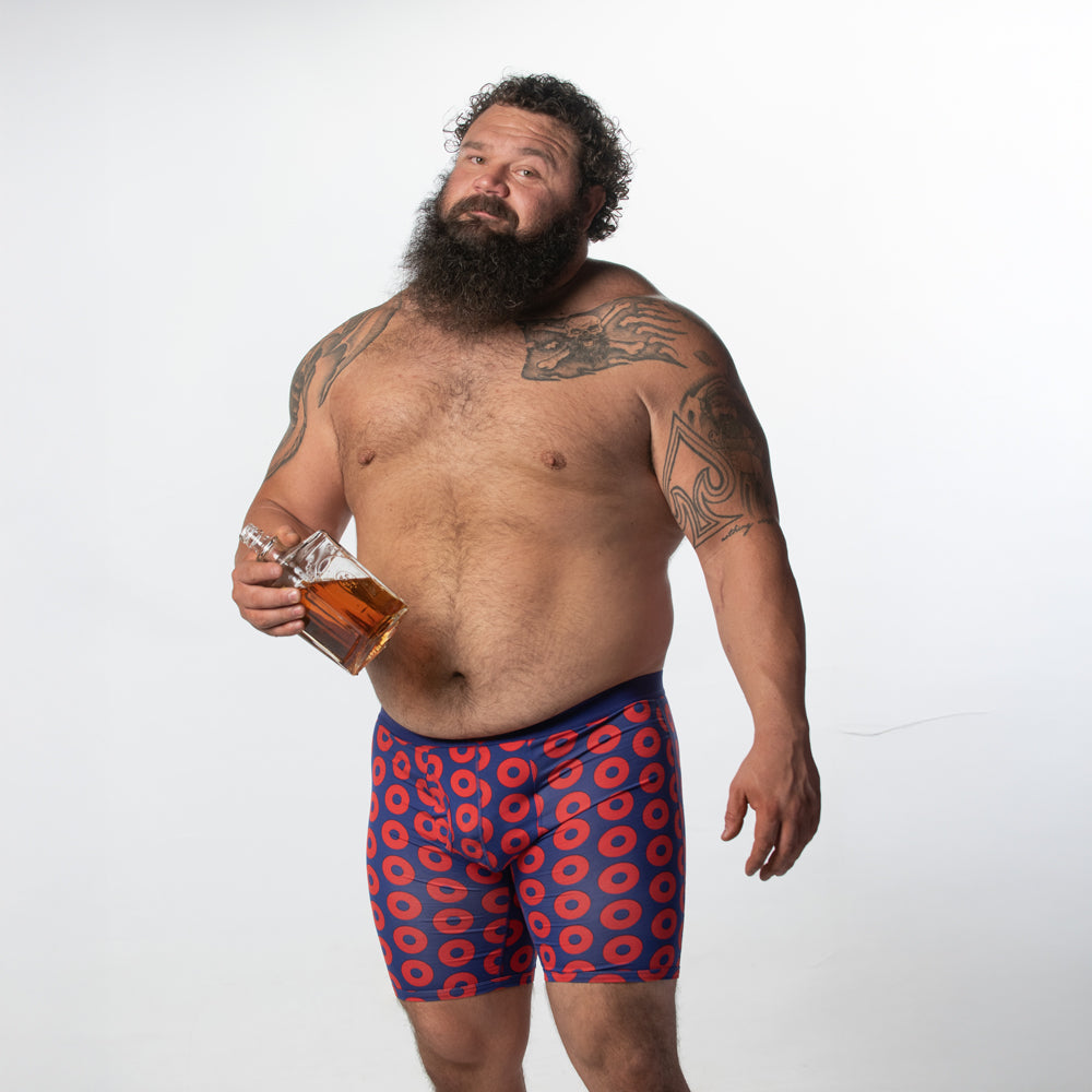 SHEATH V Men's 8" Sports Performance Boxer Brief