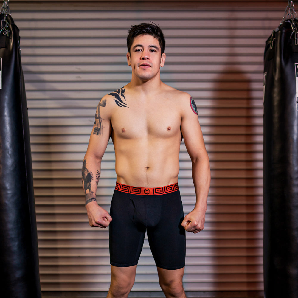 SHEATH V Men's 8" Sports Performance Boxer Brief 3 Pack