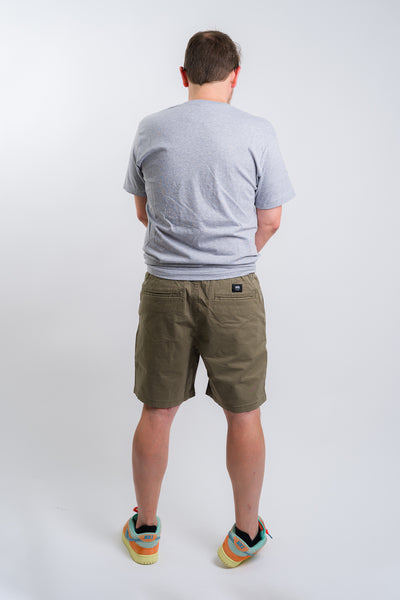 green vans men's range relaxed short with elastic tie waist