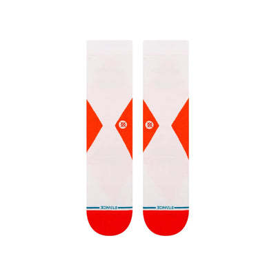 red and white stance women's crew socks