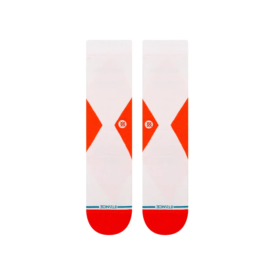 red and white stance women's crew socks