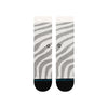 black and grey striped butterblend women's stance socks