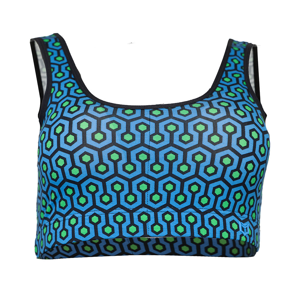 SHEATH Bamboo Hexagon Padded Comfort Bralette