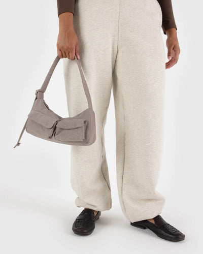 taupe Baggu Cargo Shoulder Bag