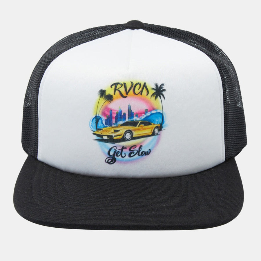 RVCA Get Slow Trucker Hat - White/Black