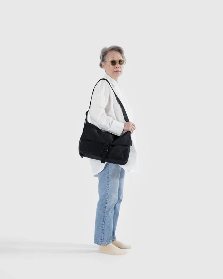 black Baggu Nylon Messenger Bag