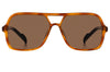 brown tortoise shell spitfire sunglasses with brown lenses