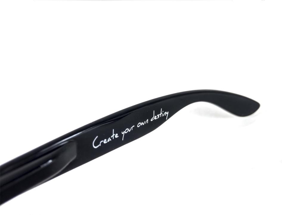 Eminence - Clean Black- Deep Blue Lens Polarized