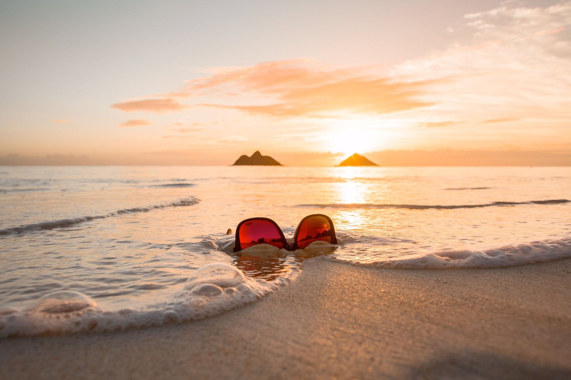 Eminence - Matte Black - Red Sunset Lens Polarized