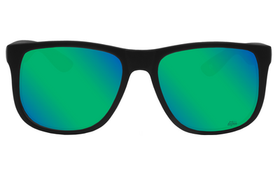 Eminence - Matte Black - Green Lens Polarized