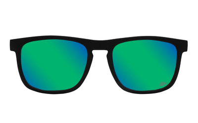 Floaties - Matte Black - Green Machine Polarized