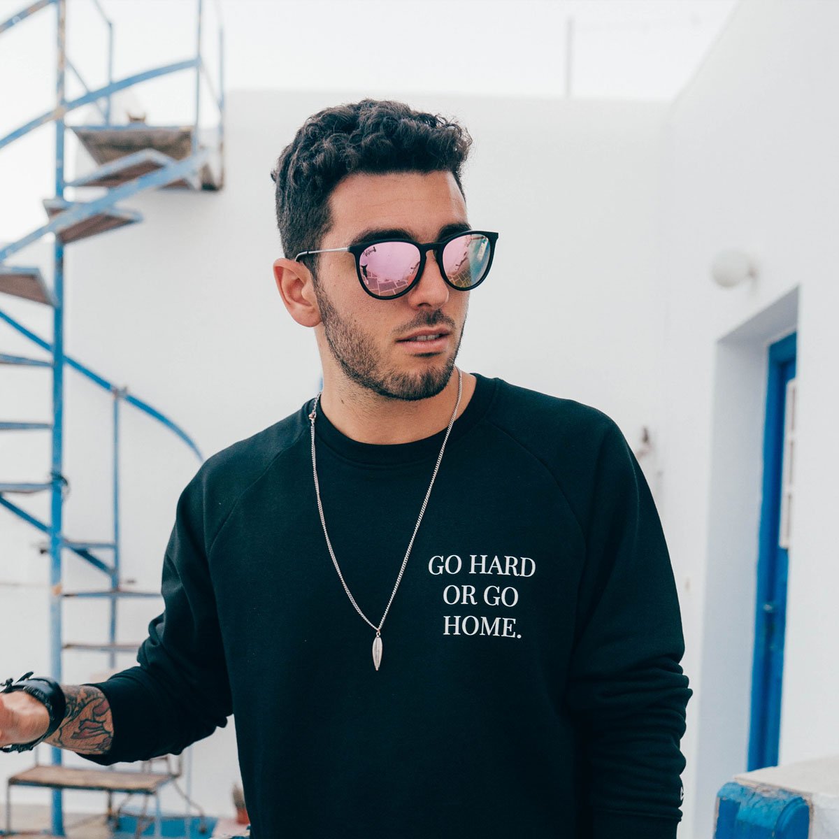 Hurricane - Matte Black - Pink Lemonade Polarized